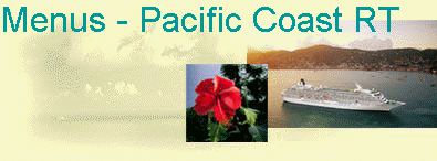 Menus - Pacific Coast RT