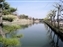 Moat looking toward the entrance bridge
