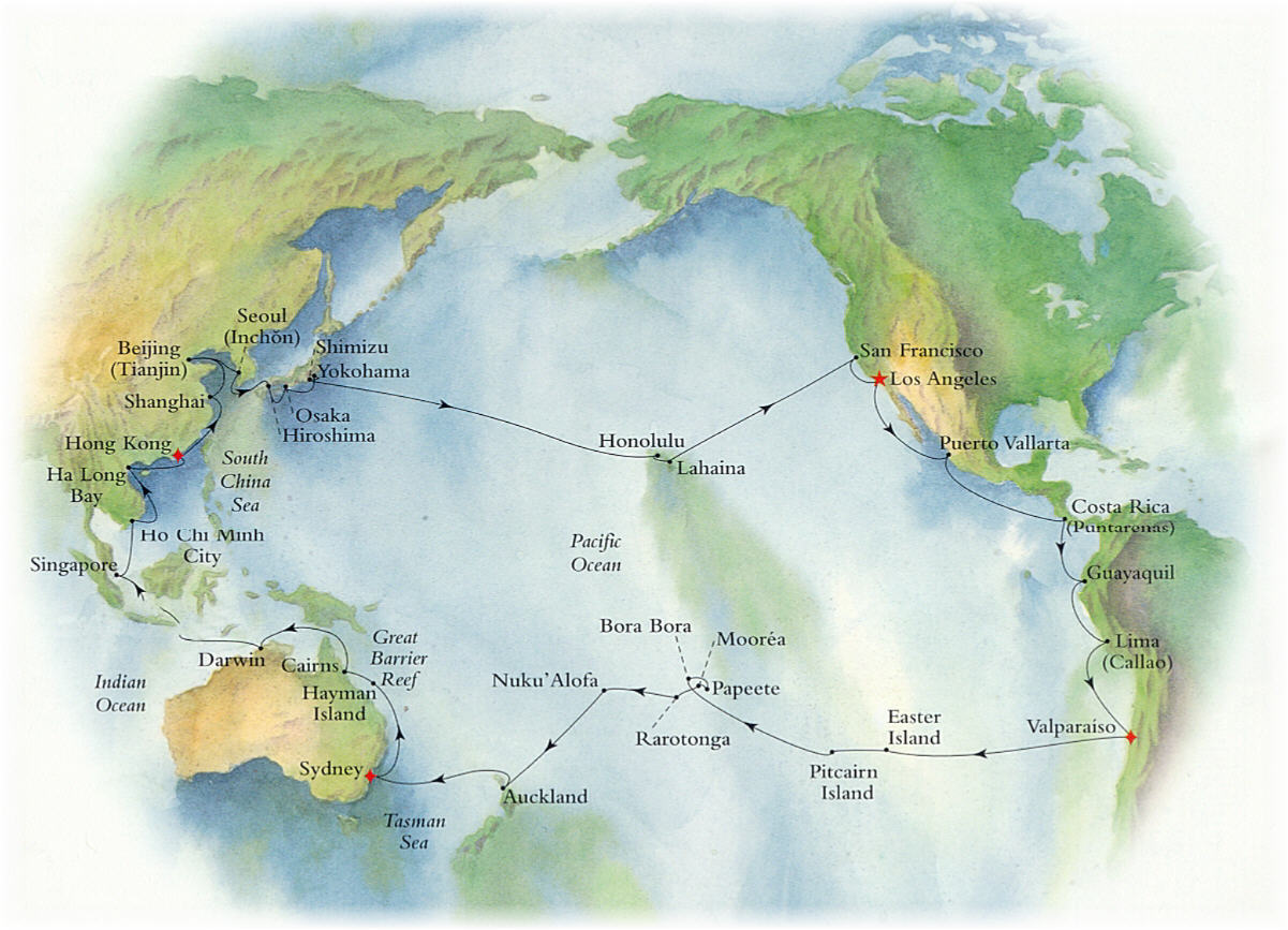 World Cruise Map