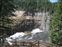 Upper Mesa Falls above cliffs