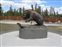 Bronze bears outside of center