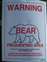 Upper Geyser Basin - Bear Warning at END of Trail!
